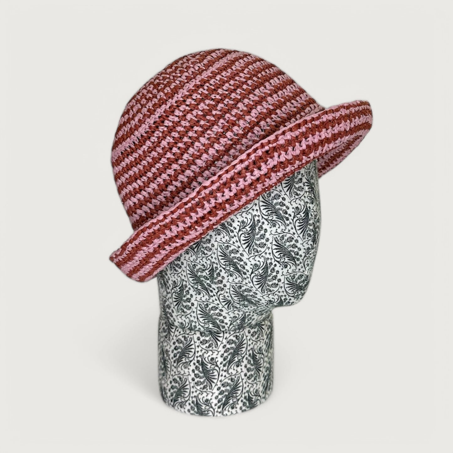 Панама Butterfly BY LYU 2025.12 lila bordo stripes