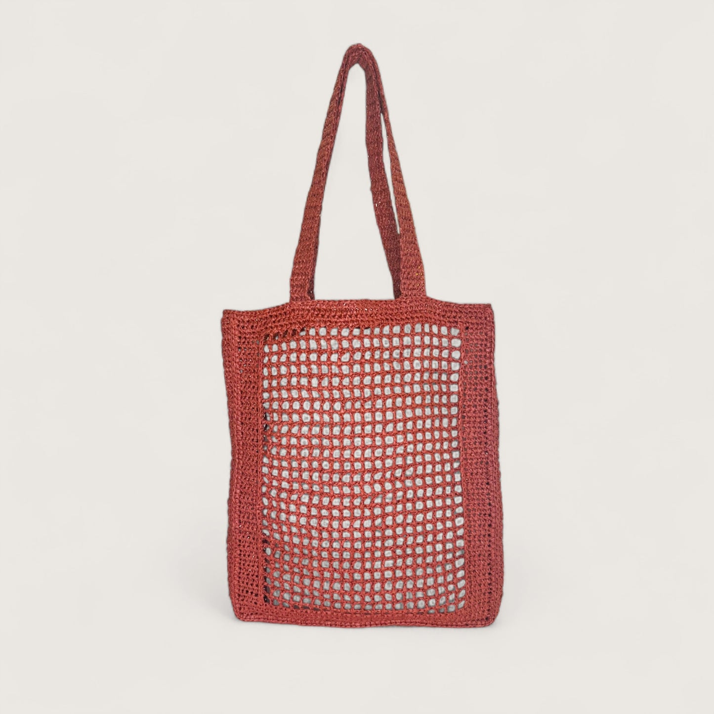 Сумка Butterfly Shopper LYU HM 2024.04 bordo rafia