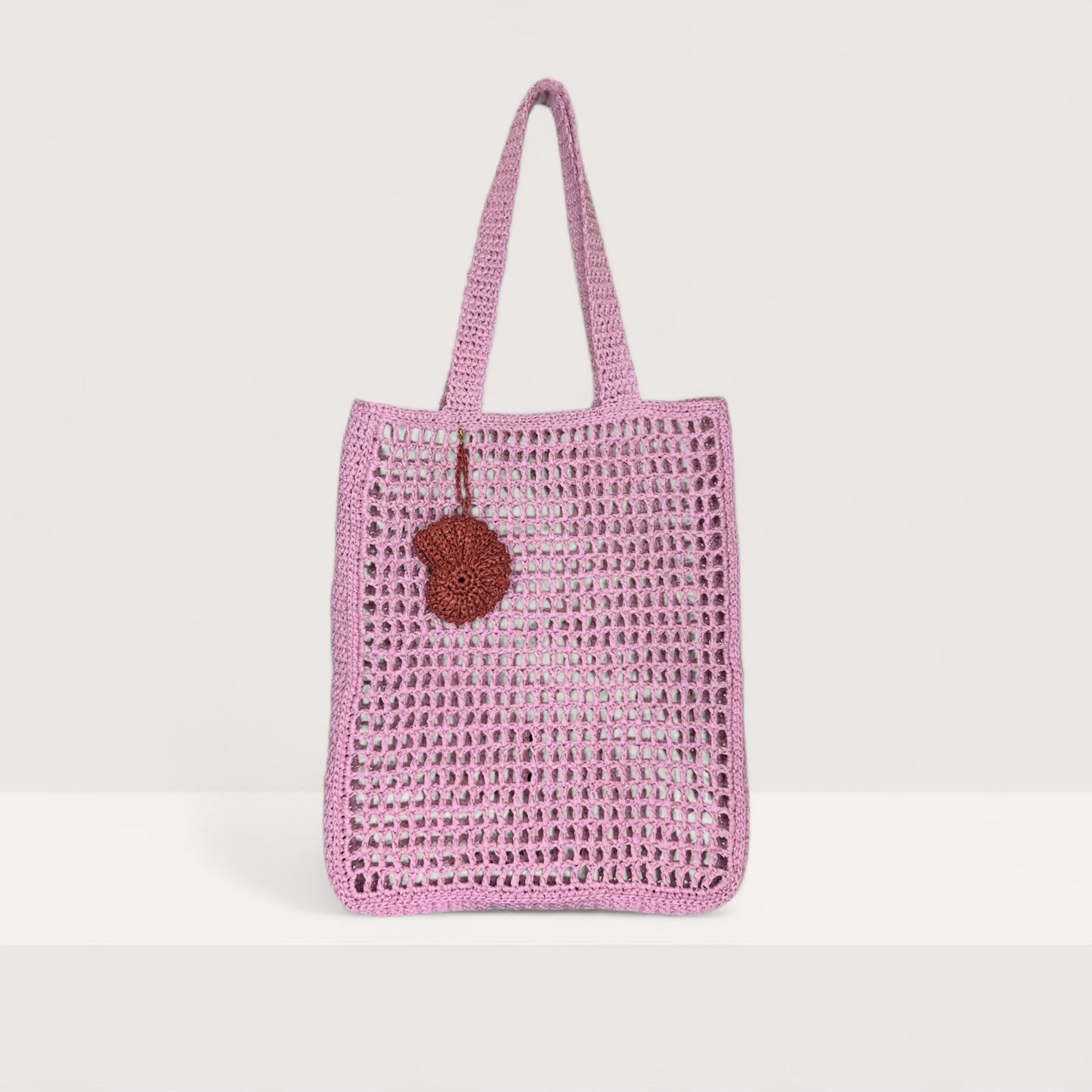Сумка Butterfly Shopper LYU HM 2024.04 lila rafia