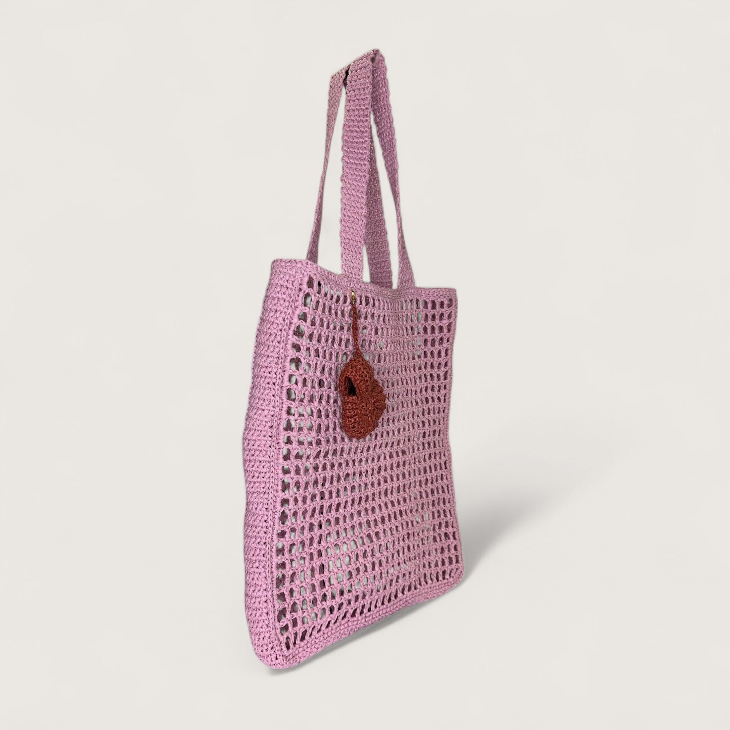 Сумка Butterfly Shopper LYU HM 2024.04 lila rafia