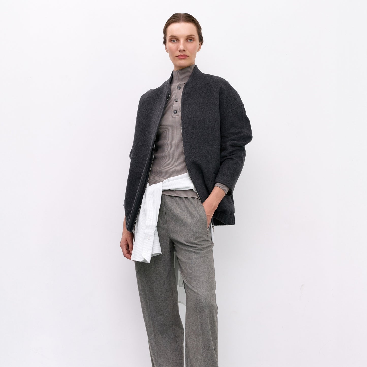 Бомбер Iambrand сірий Iam