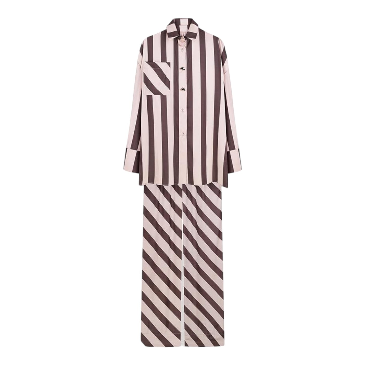 Брюки BlackSeaTribe Піжама полоска pantsPAJAMASSTRIPbeige