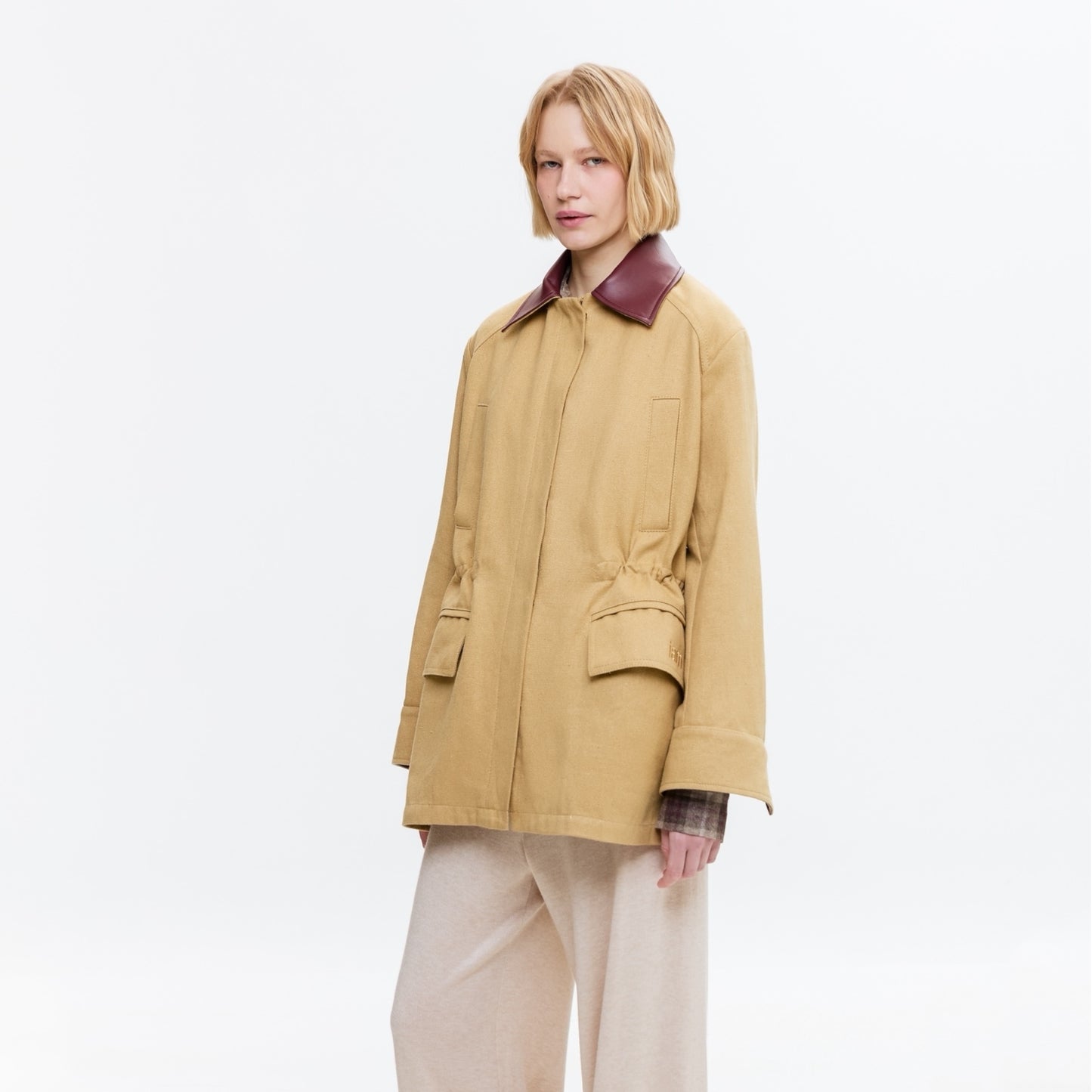 Куртка Iambrand джинсова кемел