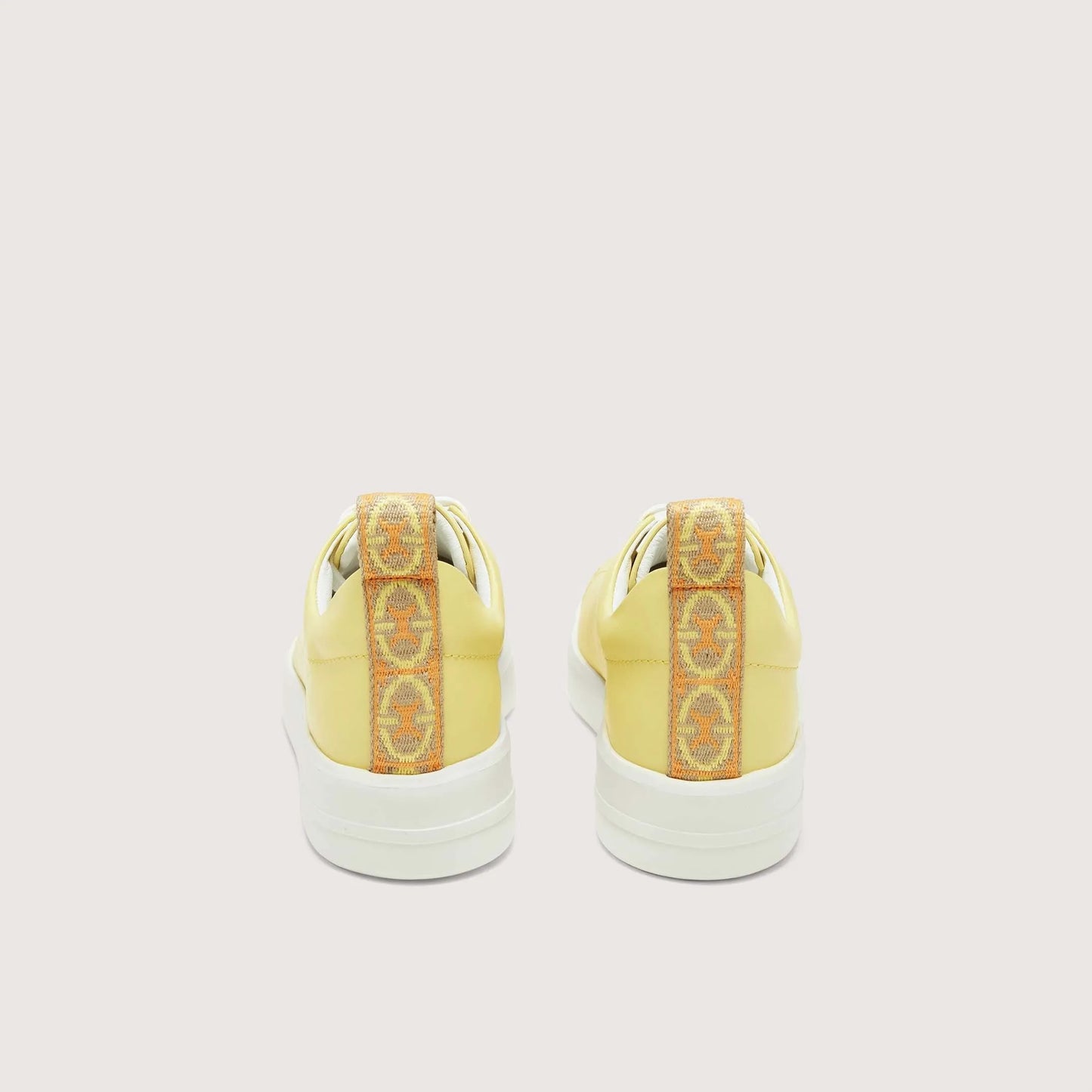 Лимонні італійські шкіряні жіночі кеди Coccinelle Monogram Perforee Sneakers E4 PWT 24 01 01 G61