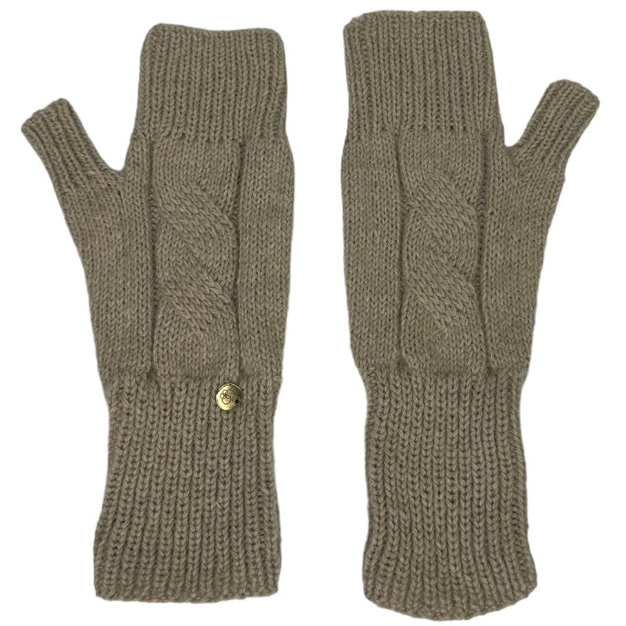 Мітенки Butterfly BY LYU 2023.37 AKVI TERME beige