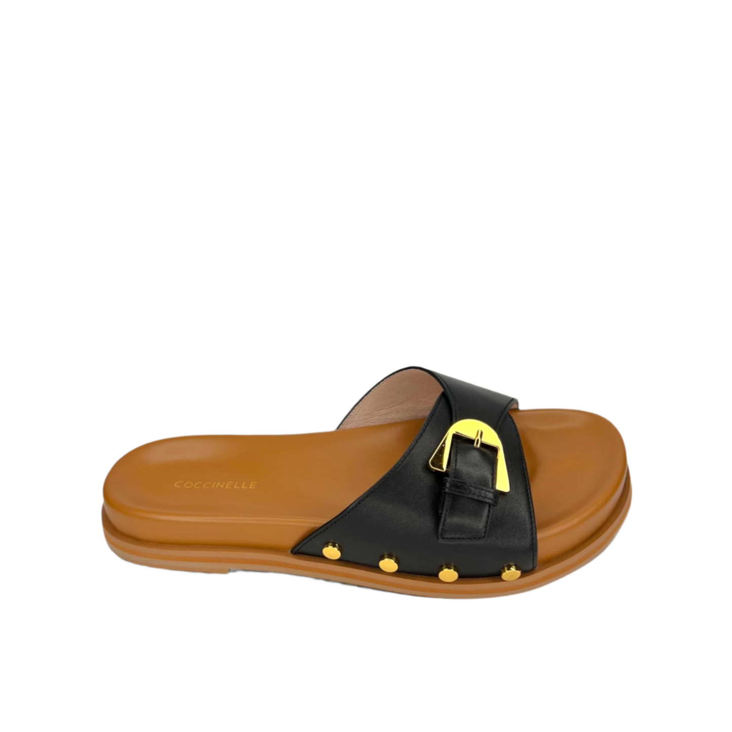 Взуття Coccinelle Slide With Studs Smooth Leather Noir E4 PKK17 02 01 001