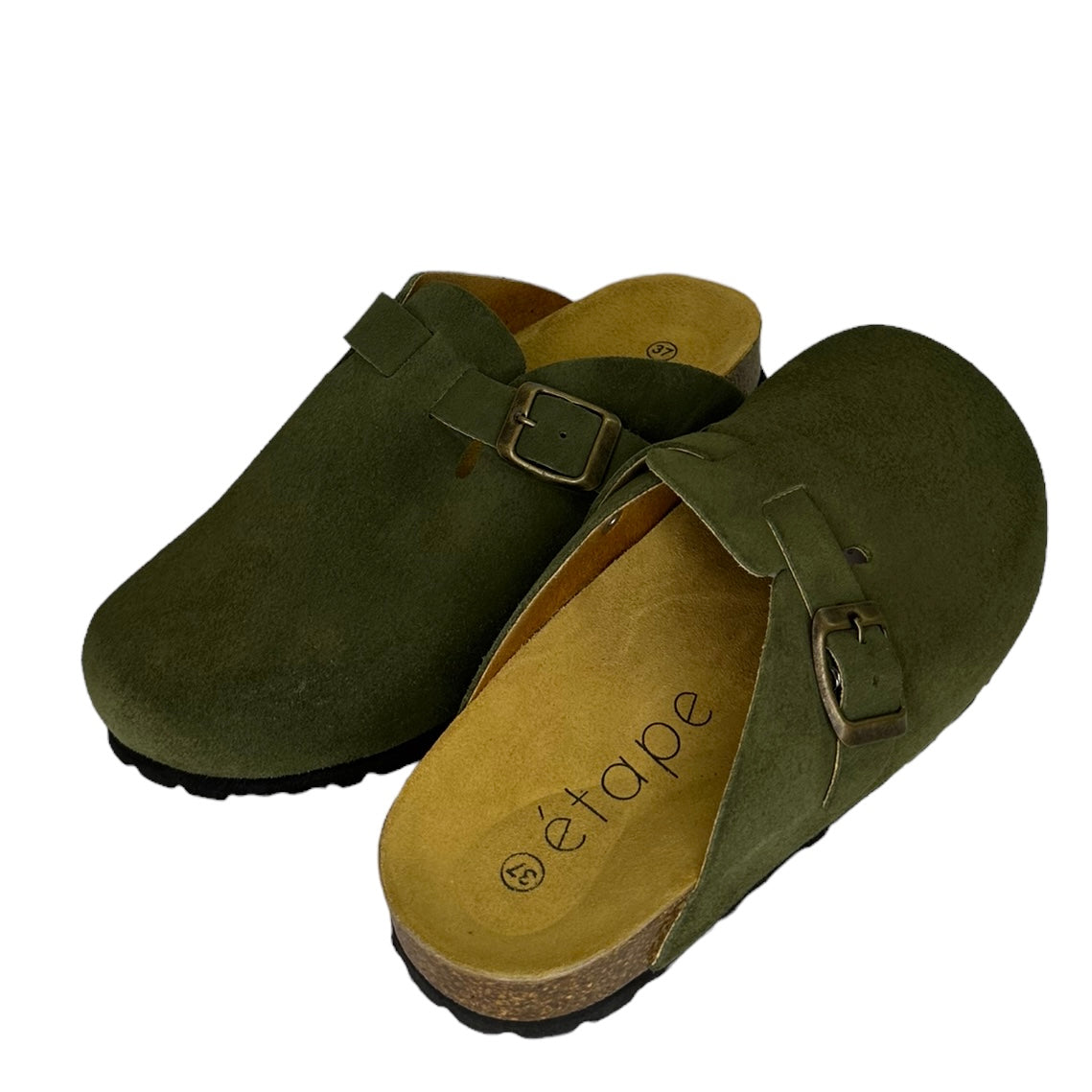 Взуття Etape slippers suede musgo