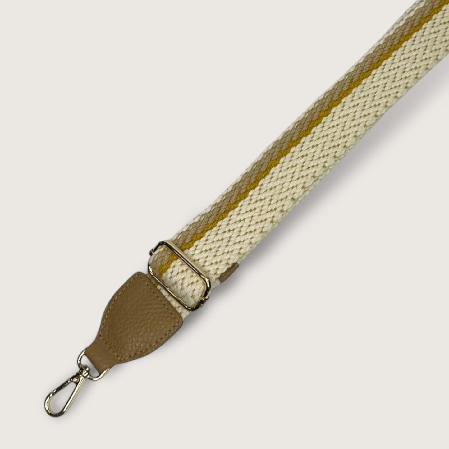 Ремінь для сумки LA8 2301 Cappuccino/Gold/Yellow