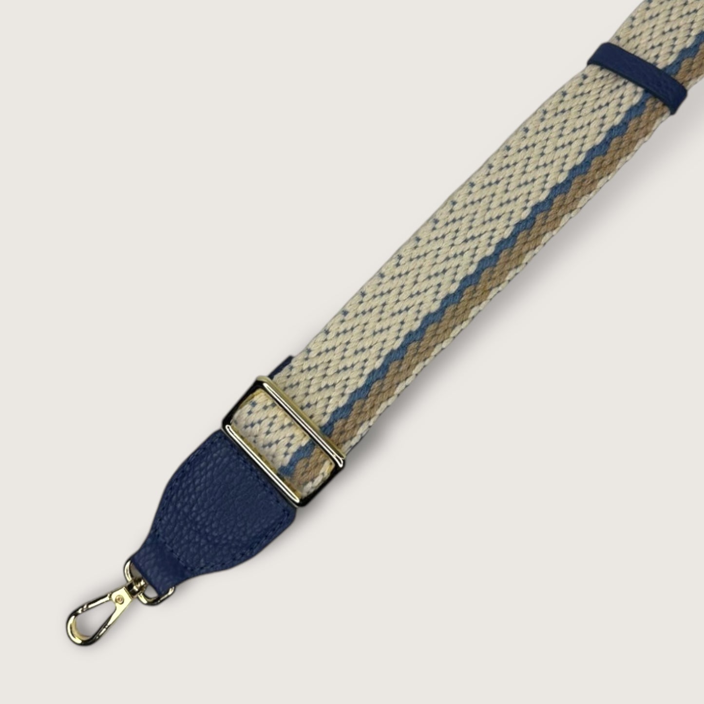 Ремінь для сумки LA8 2301 Deep blue/Gold/Blue