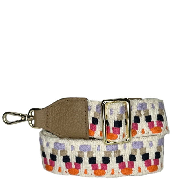 Ремінь для сумки Etape 2303 Capuccino/Gold/Multiorange