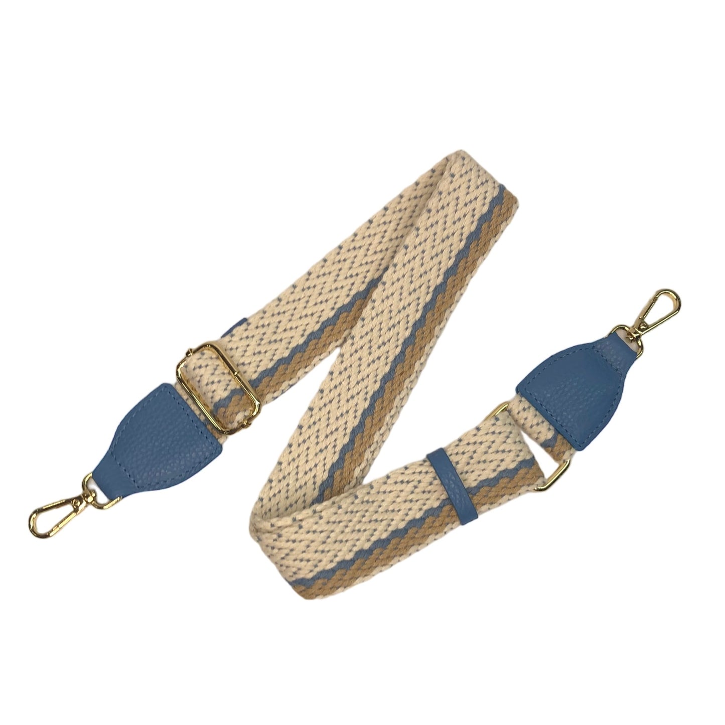 Ремінь для сумки LA8 2201 Blue/Gold/Blue