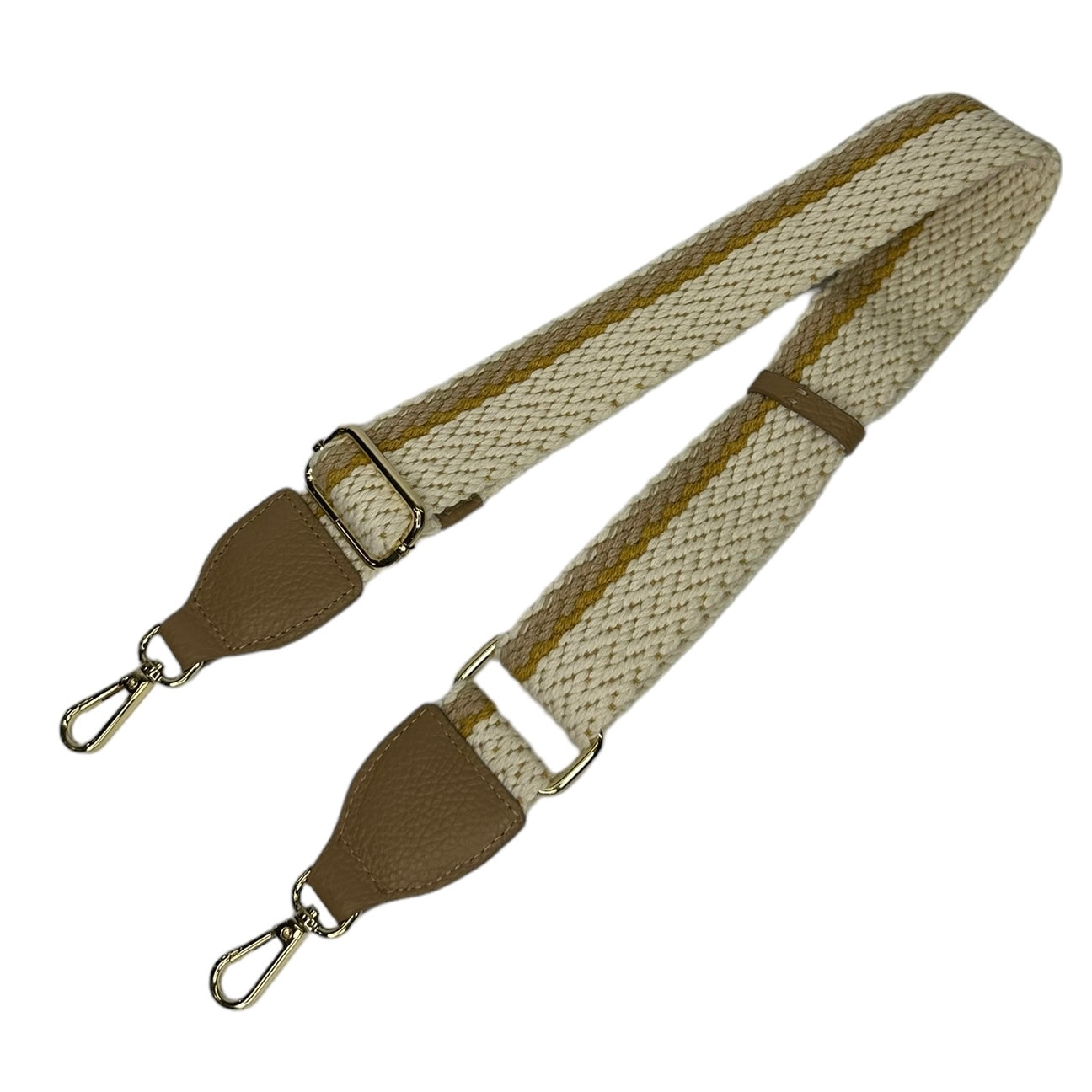 Ремінь для сумки LA8 2301 Cappuccino/Gold/Yellow