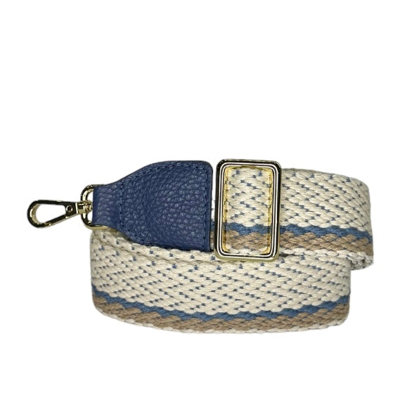 Ремінь для сумки LA8 2301 Deep blue/Gold/Blue