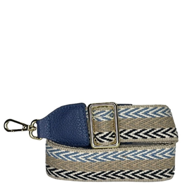 Ремінь для сумки LA8 2304 Deep blue/Gold/Beigeblue