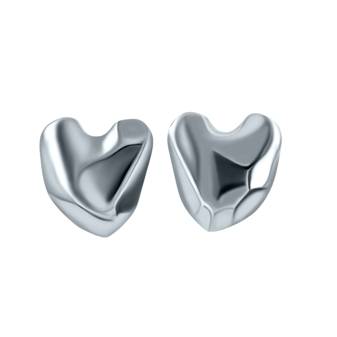 Сережки Vensa маленькі STRONG HEART срібного кольору P23 IRA 29AG