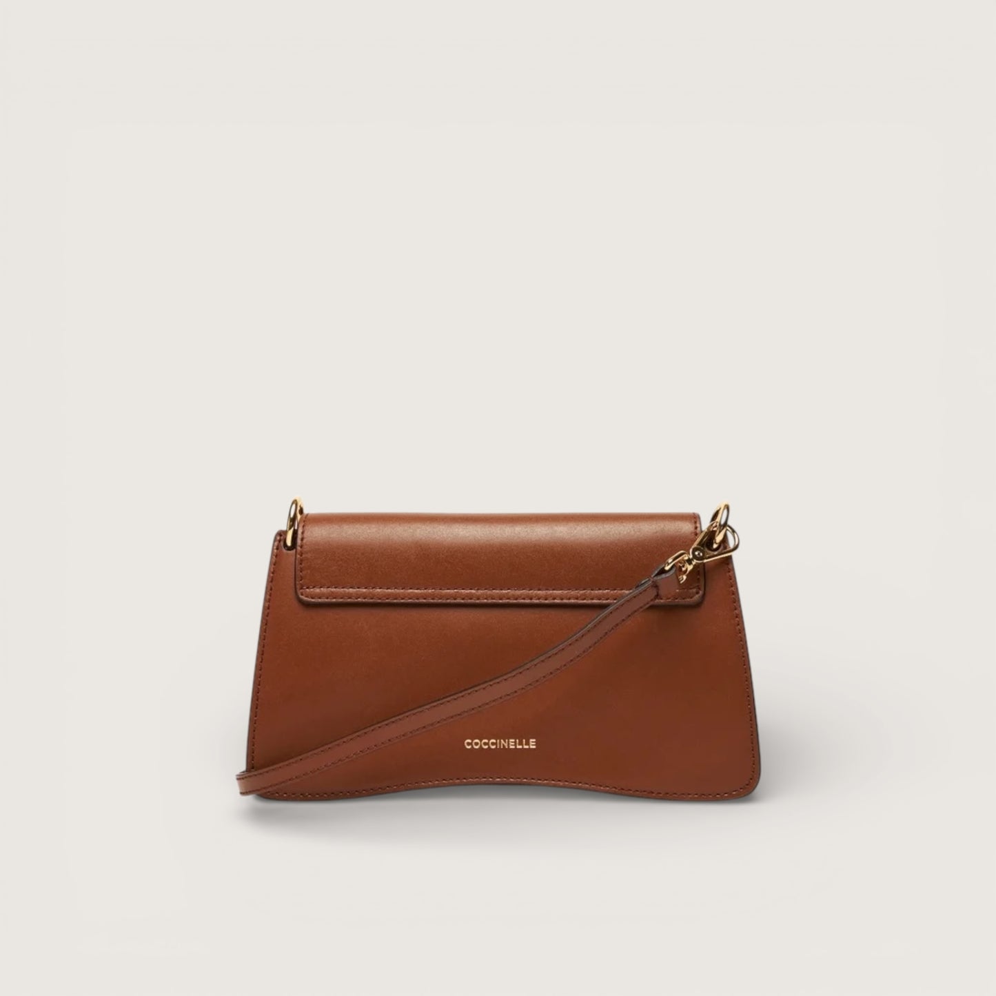 Коричнева італійська шкіряна жіноча сумка Coccinelle C-Me Mini Calf E5 SSK 27 01 01 W11