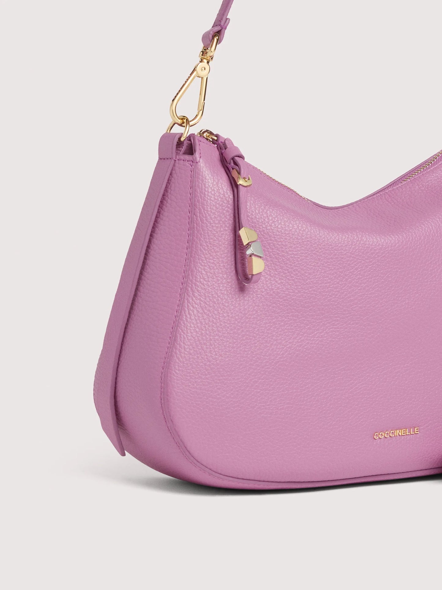 Лілова італійська шкіряна жіноча сумка Coccinelle Nory Small E1 U45 13 02 01 P19