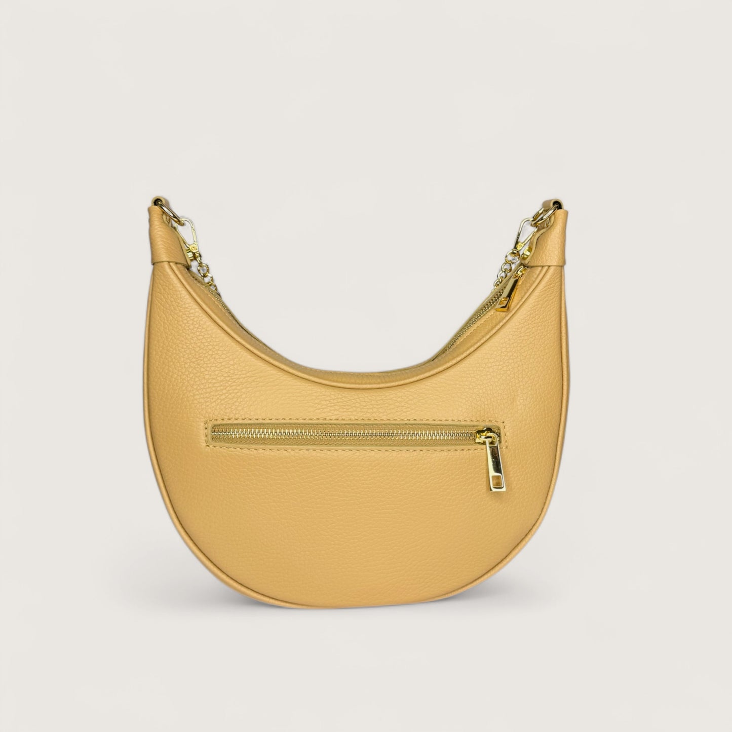 Бежева італійська шкіряна жіноча сумка Piumelli Conelie M Bag, D81 Warm Beige