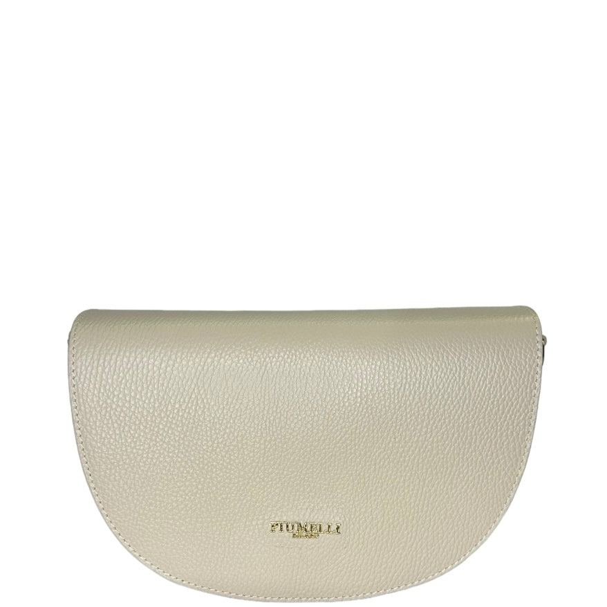 Біла італійська шкіряна жіноча сумка Piumelli Lilia D37 Off White