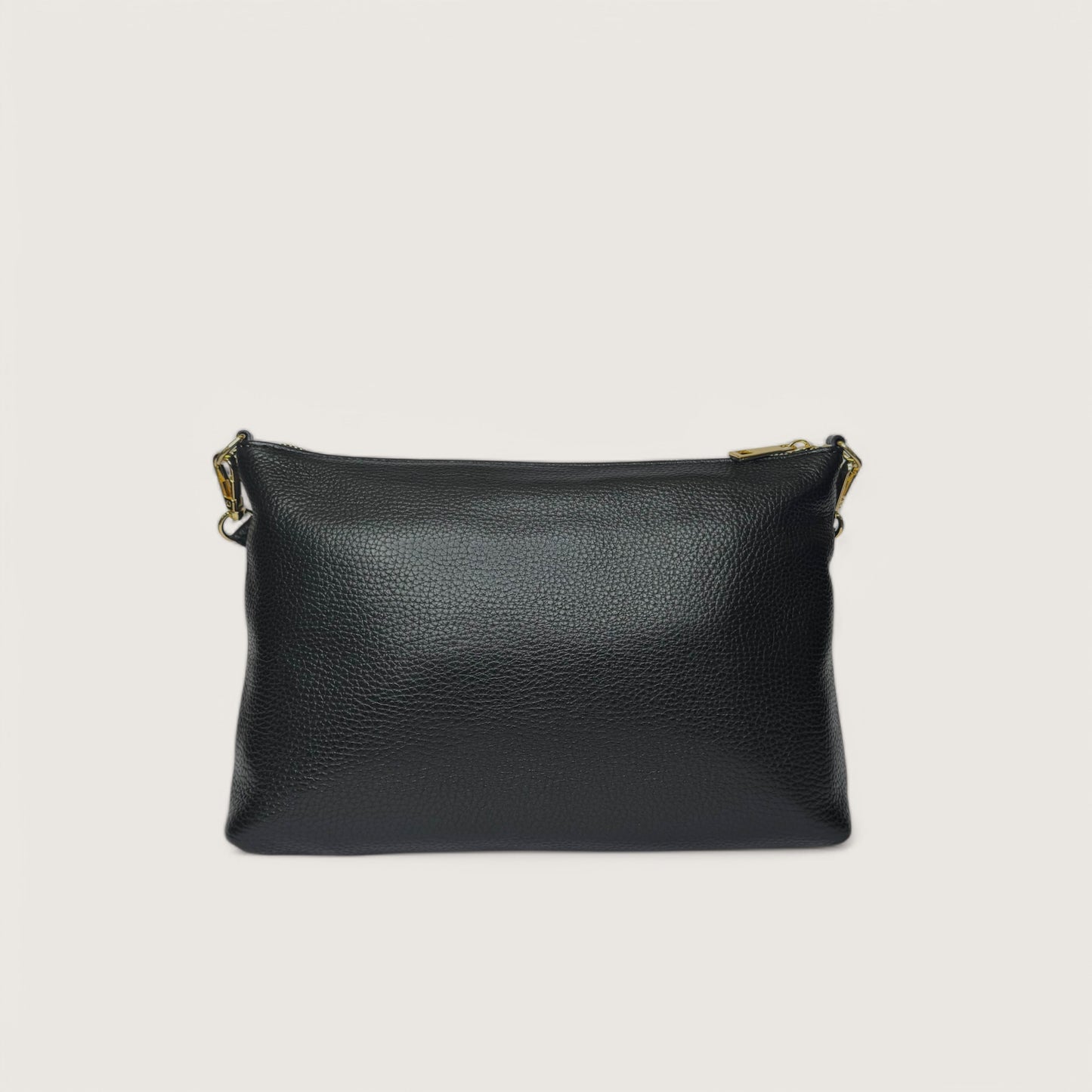 Чорна італійська шкіряна жіноча сумка Piumelli Perla Bag, D28 Black