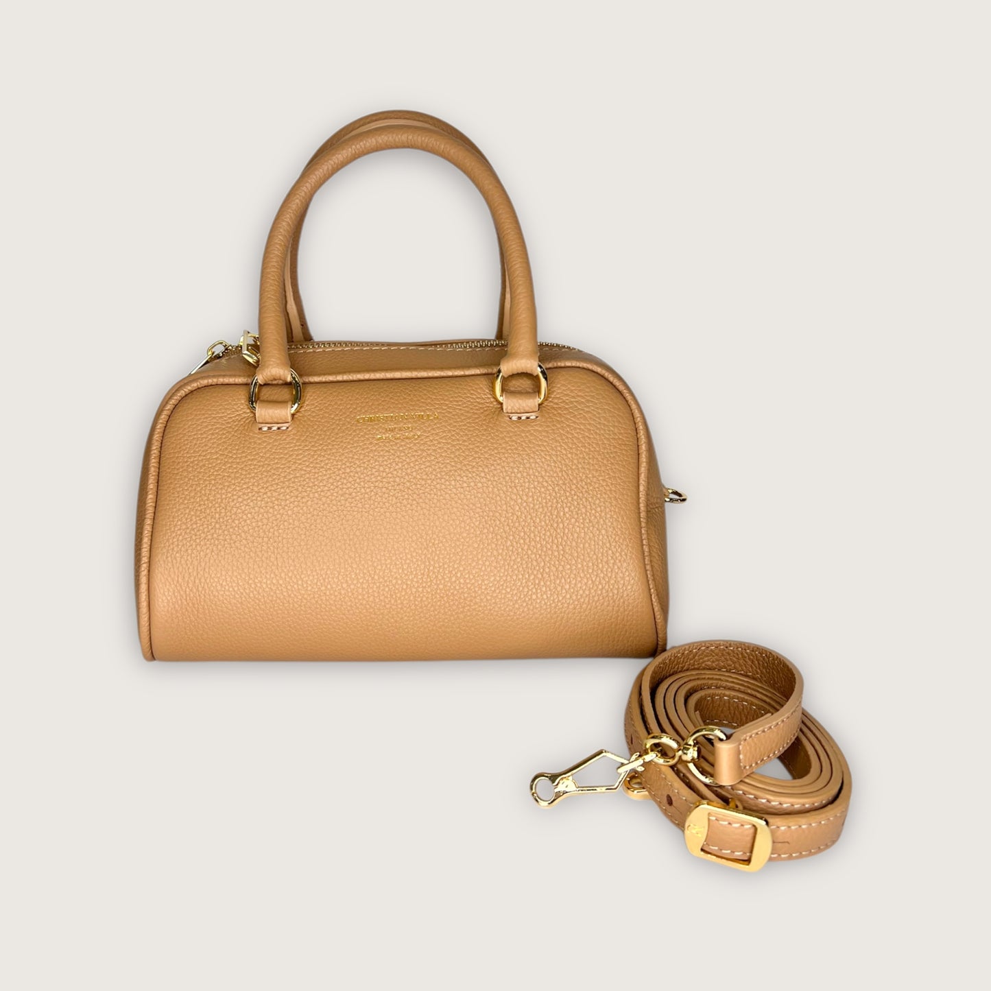 Сумка Christian Villa 06131 Bag Peggy Microfirba Beige