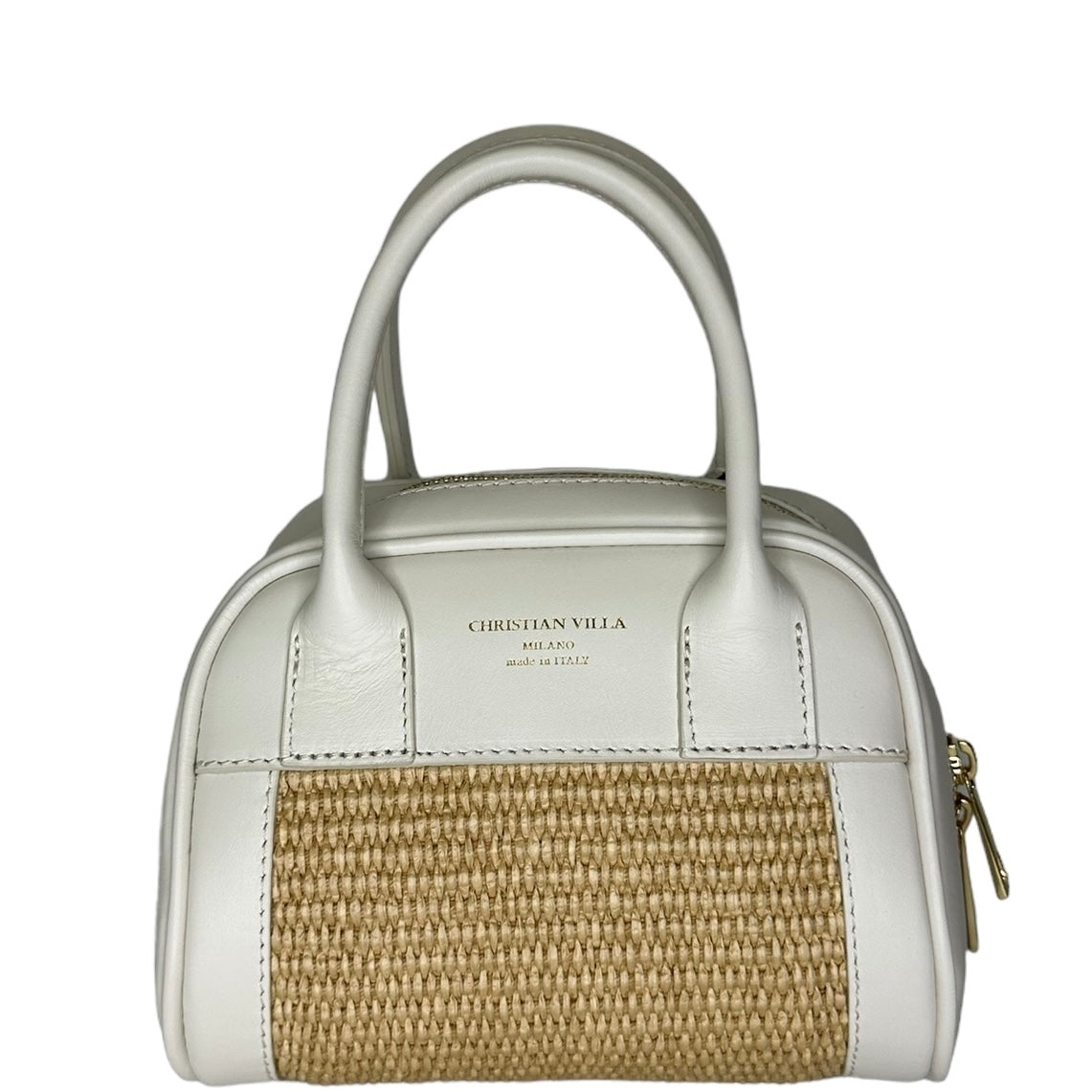 Сумка Christian Villa Asia Bags 05254 Hero Off White/Paglia Cestino