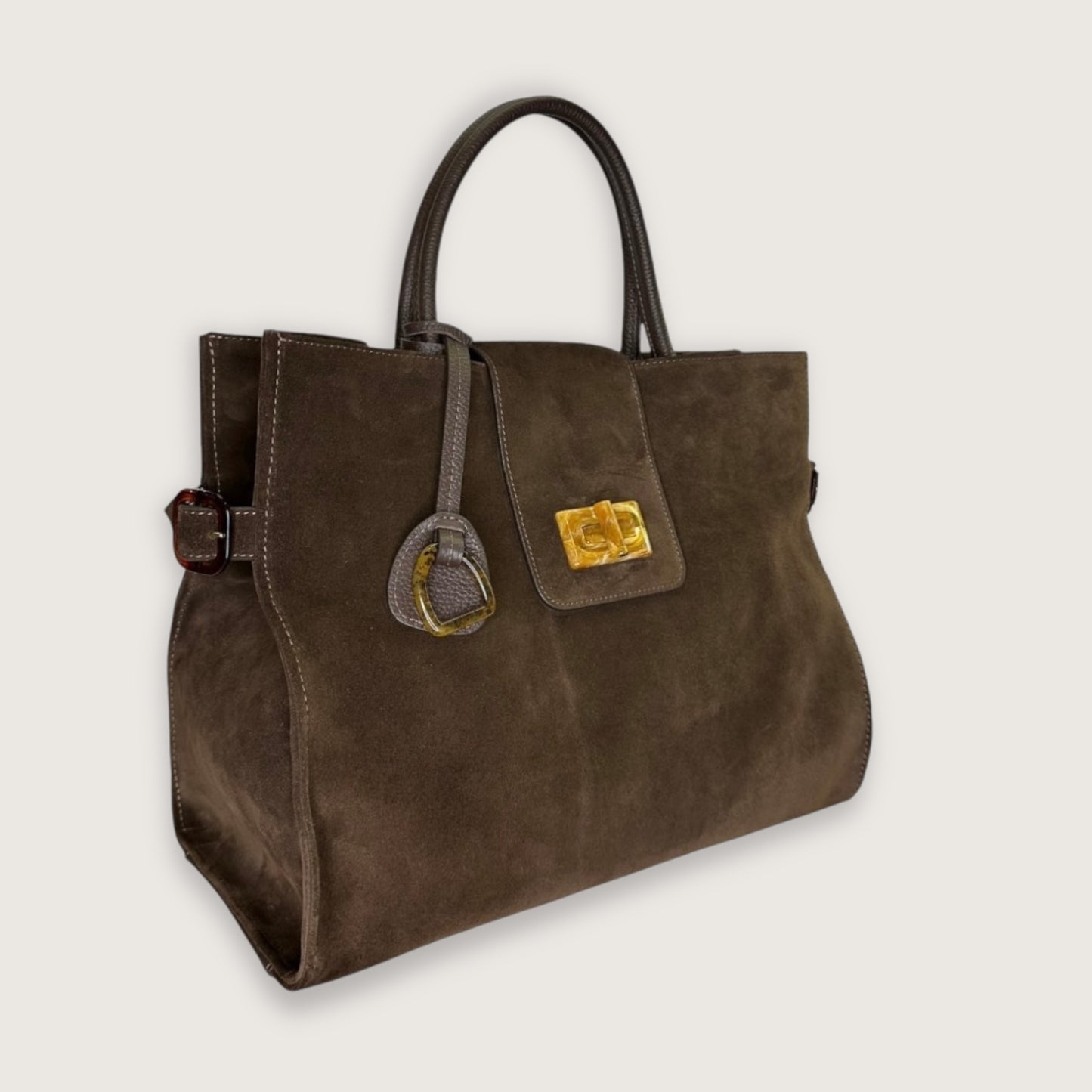 Сумка Etape ss24 Milano Grande Chocolate Suede