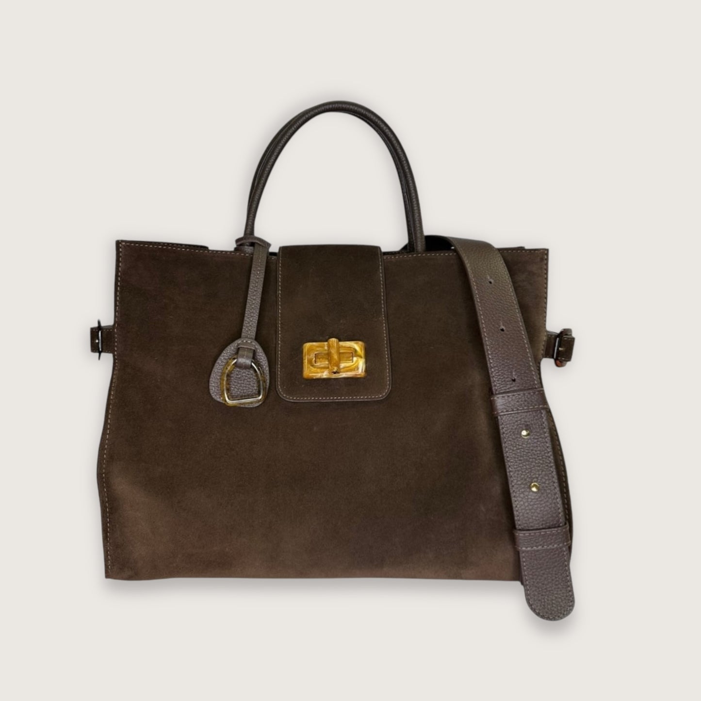 Сумка Etape ss24 Milano Grande Chocolate Suede