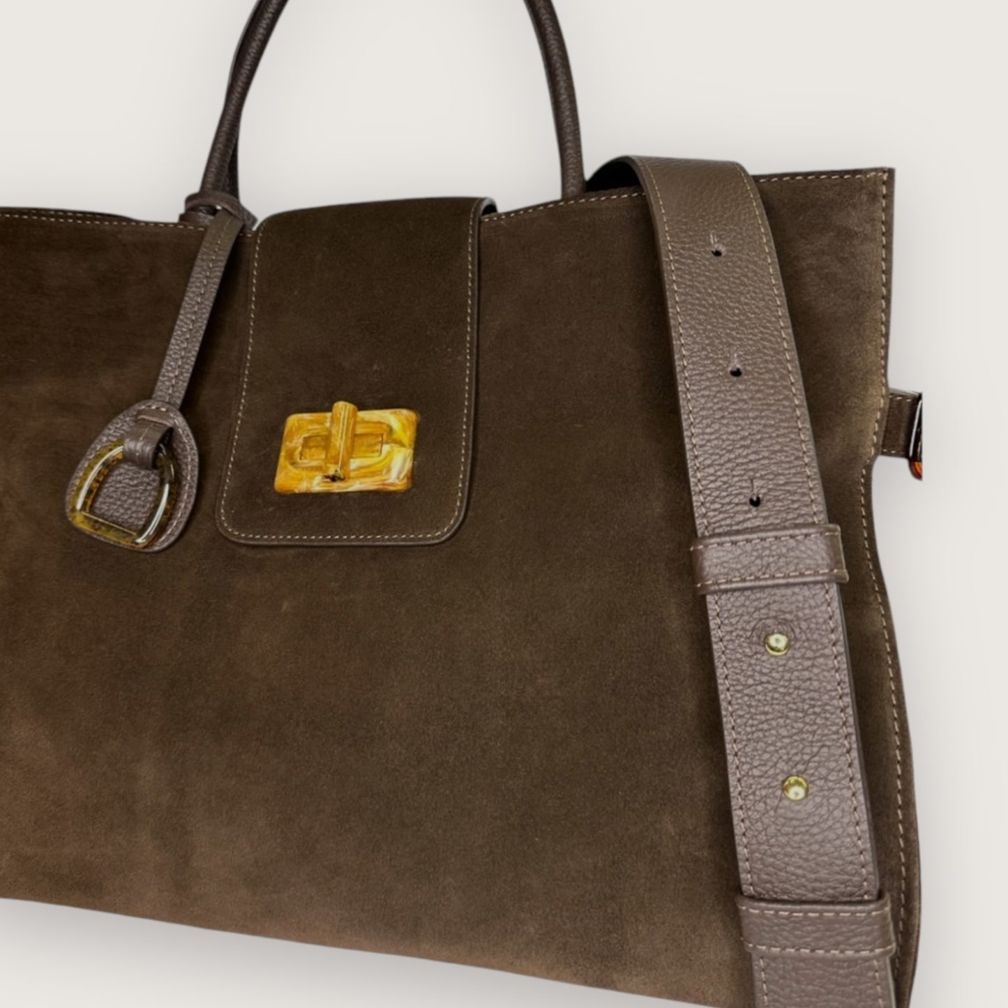 Сумка Etape ss24 Milano Grande Chocolate Suede