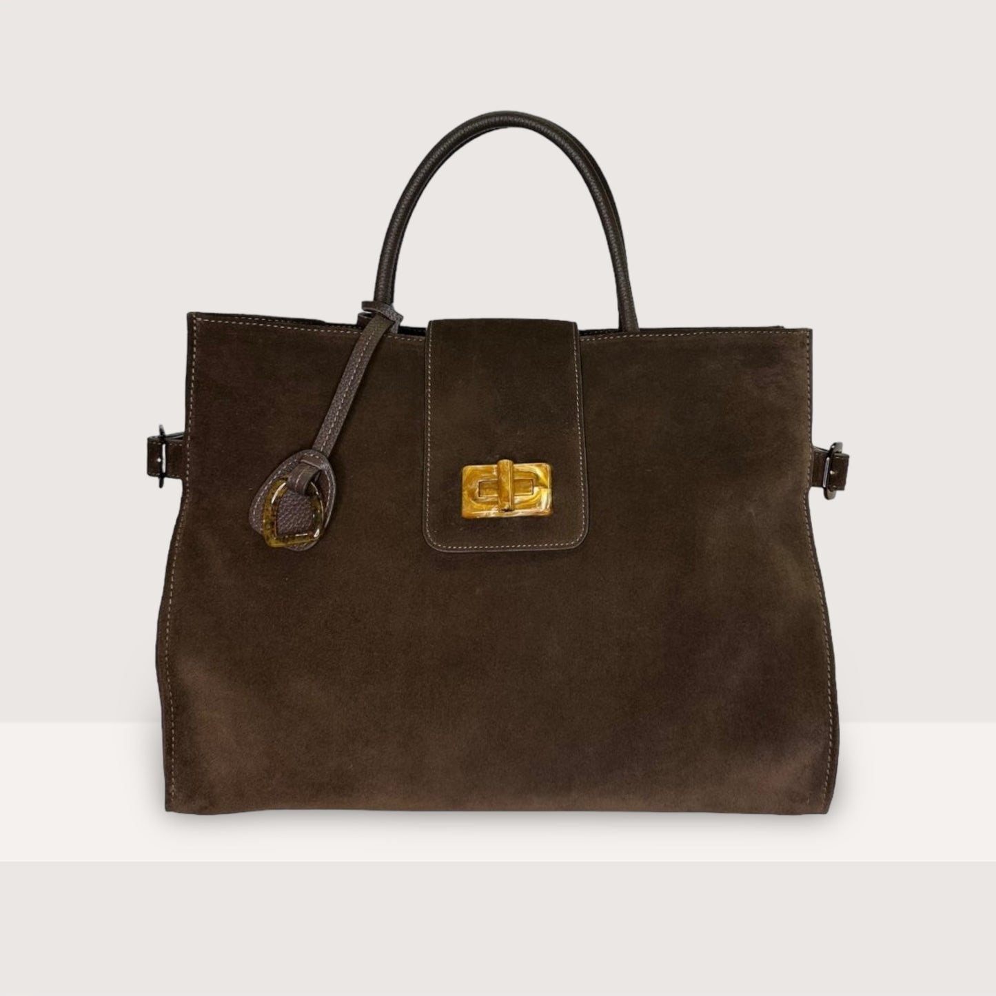 Сумка Etape ss24 Milano Grande Chocolate Suede