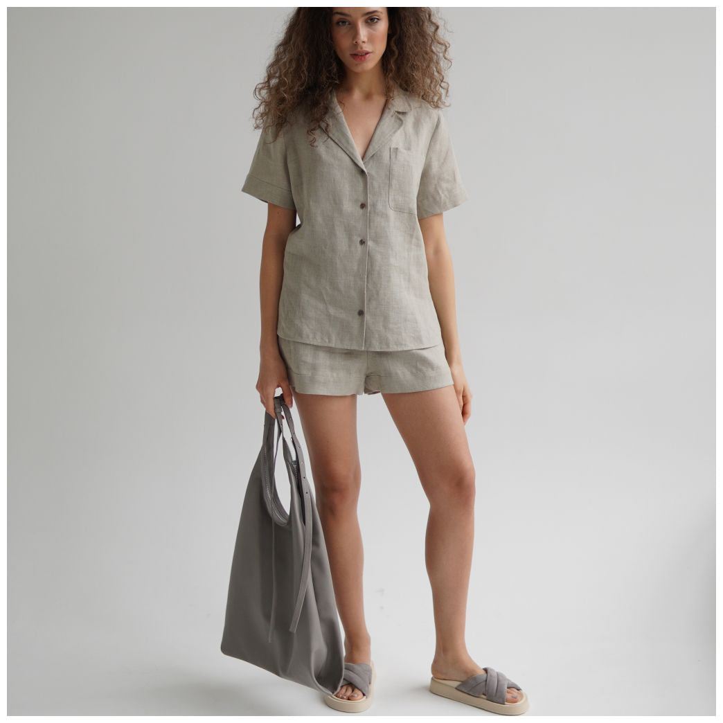 Костюм Etape EW suit linen olive з шортами