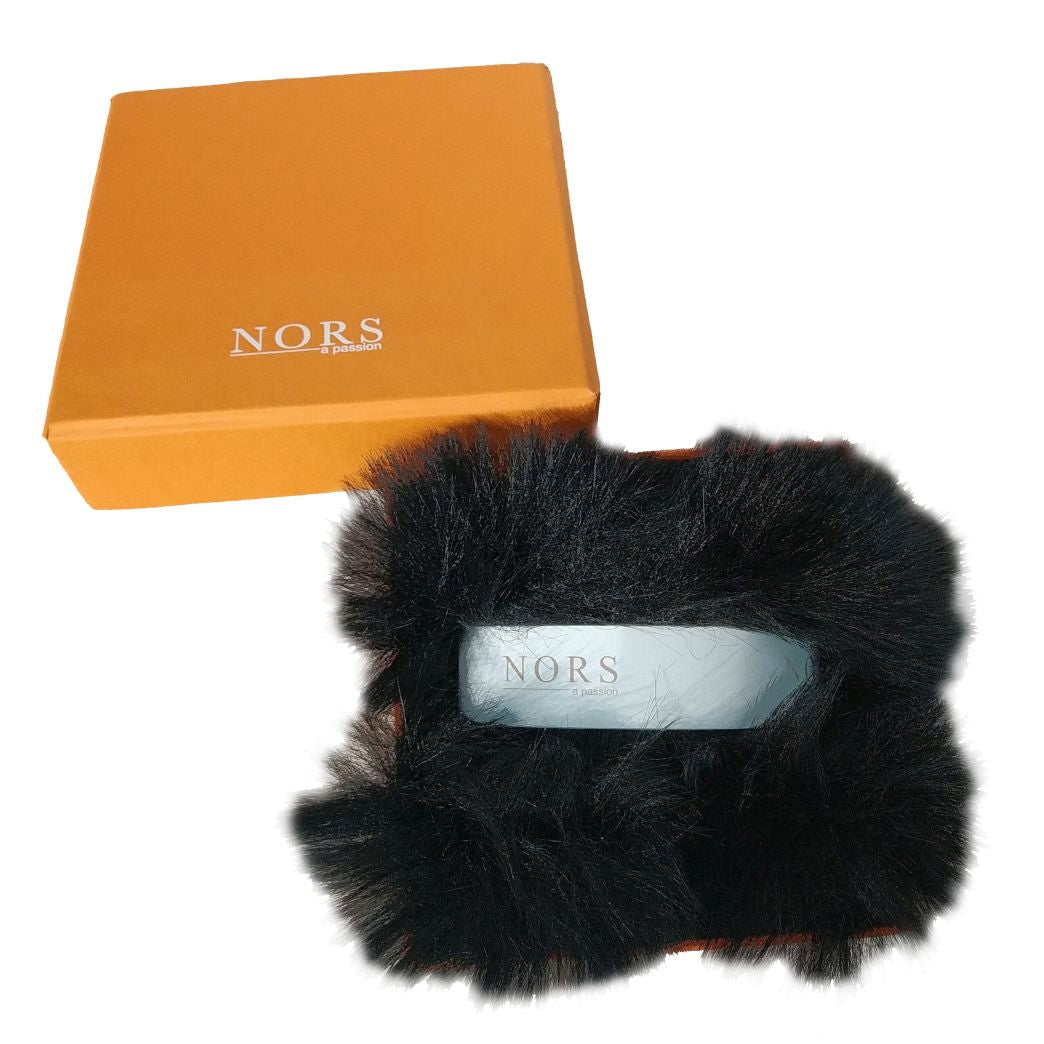 Шкарпетки Nors faux fur black/black