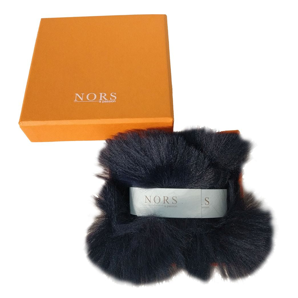 Шкарпетки Nors faux fur black/navy