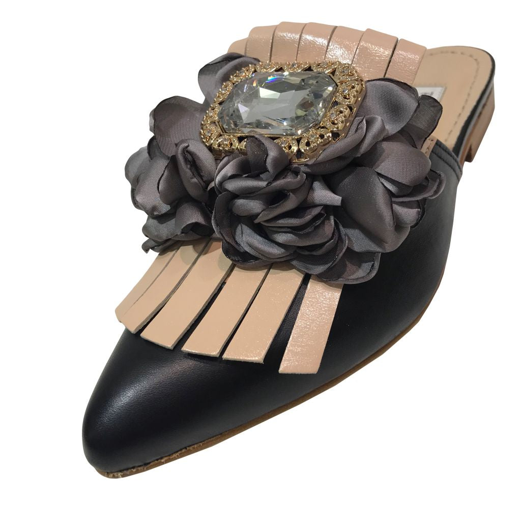 Взуття Pokemaoke GERBERA MARIA ANTONIETTA GRIGIO VITELLO/NERO
