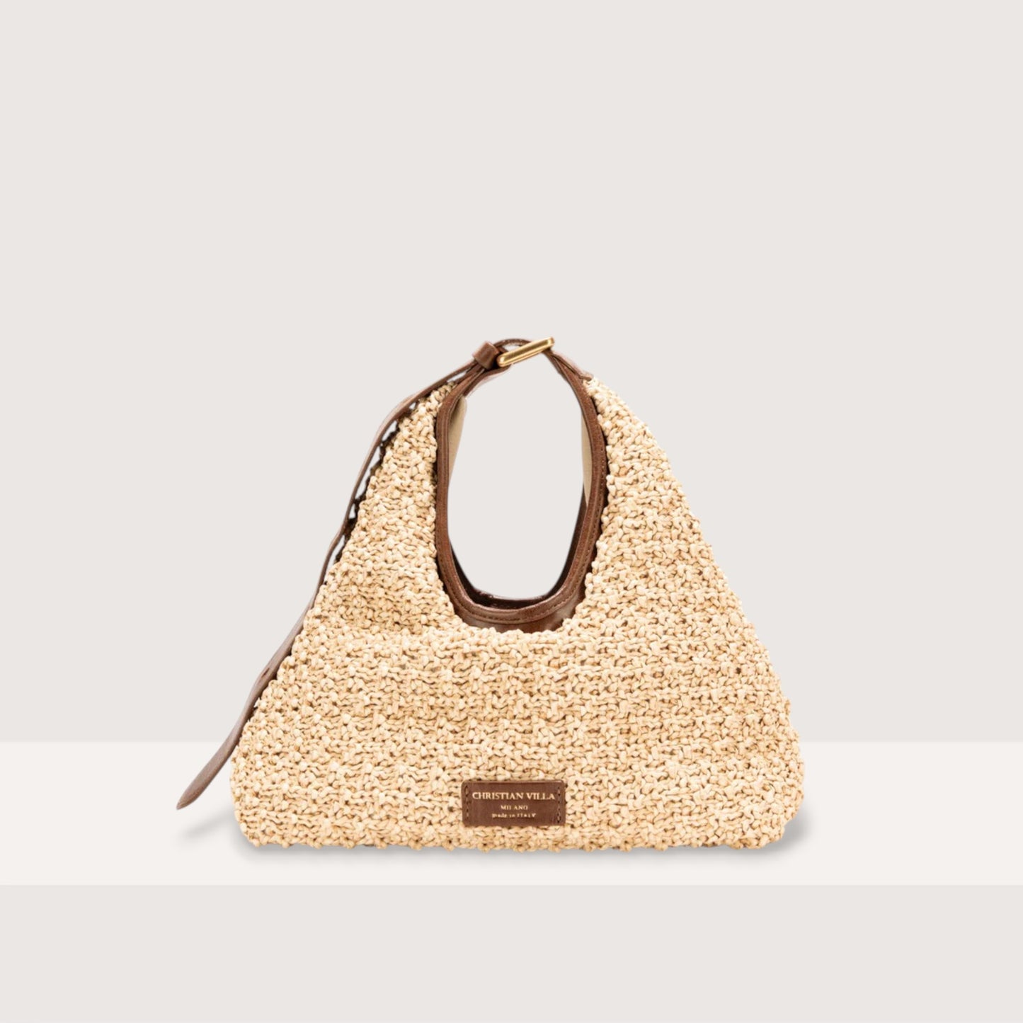 Сумка Christian Villa 06412 Bag Athene Castagna + Raffia Macrame