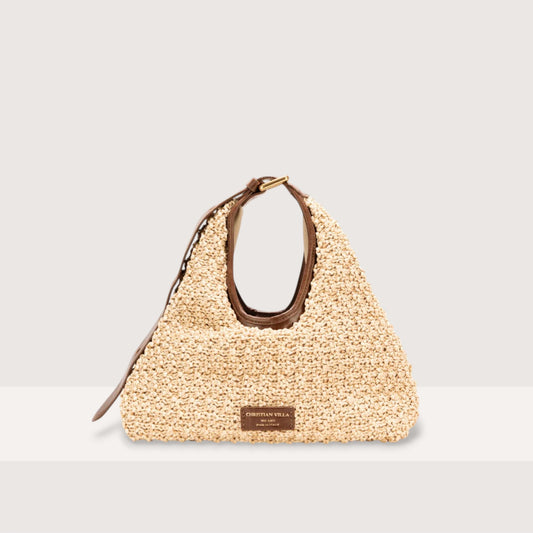 Сумка Christian Villa 06412 Bag Athene Castagna + Raffia Macrame