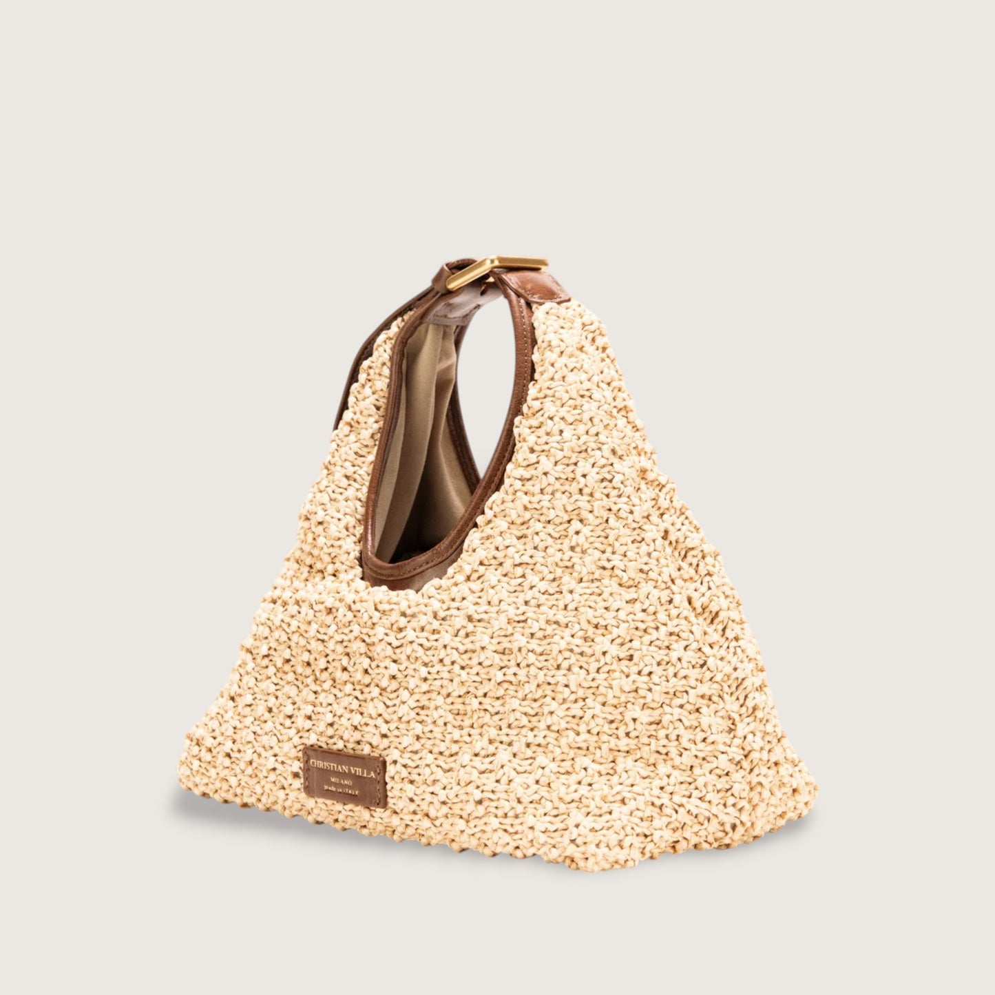 Сумка Christian Villa 06412 Bag Athene Castagna + Raffia Macrame
