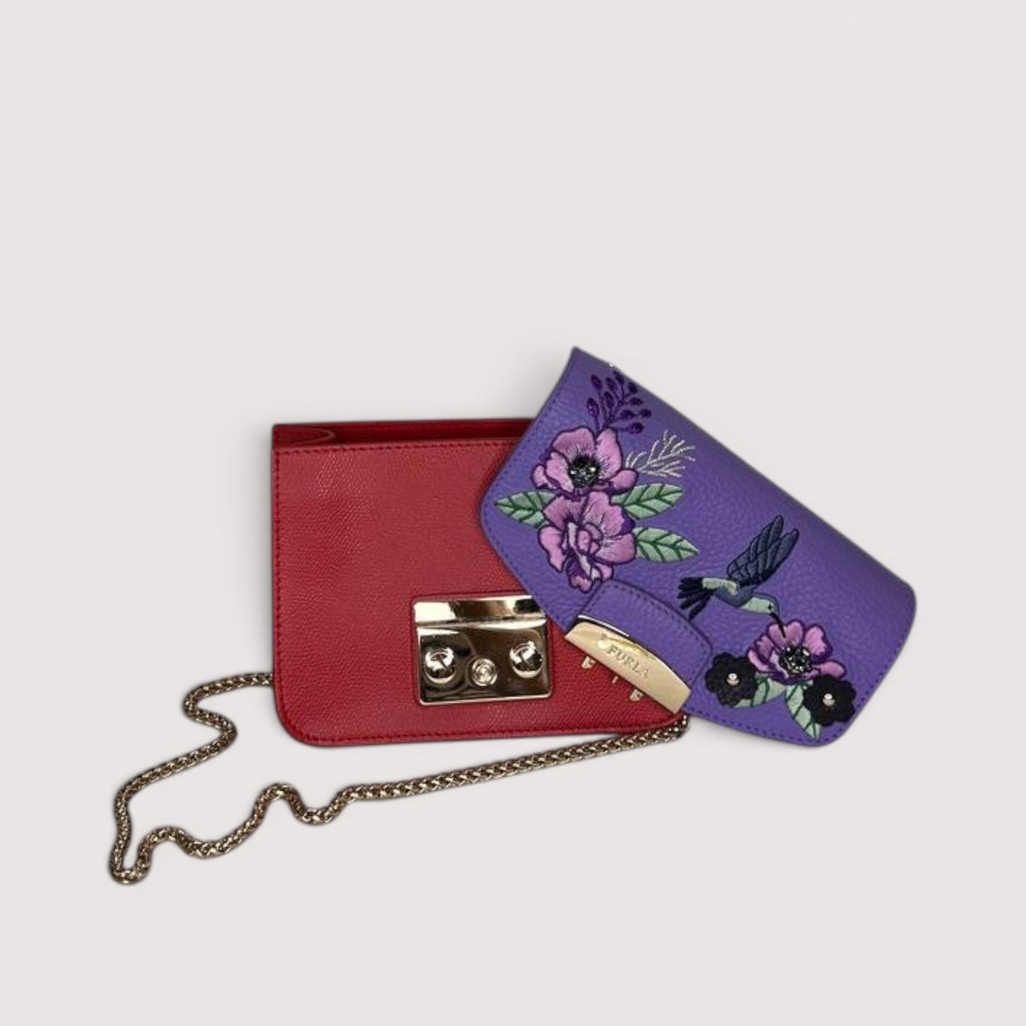 Сумка Furla Metropolis Mini 870102/941966 violet birds