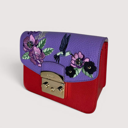 Сумка Furla Metropolis Mini 870102/941966 violet birds