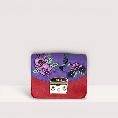 Сумка Furla Metropolis Mini 870102/941966 violet birds