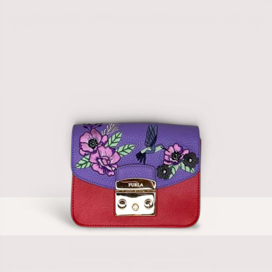 Сумка Furla Metropolis Mini 870102/941966 violet birds
