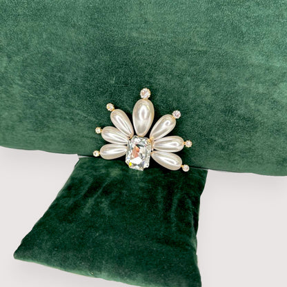 Брошка Vetro Antico AR 030873 pearl fan