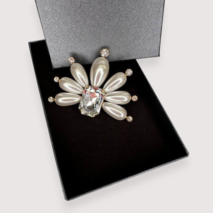 Брошка Vetro Antico AR 030873 pearl fan