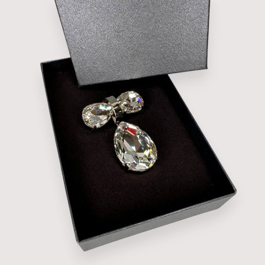 Брошка Vetro Antico AR 027991 white bow