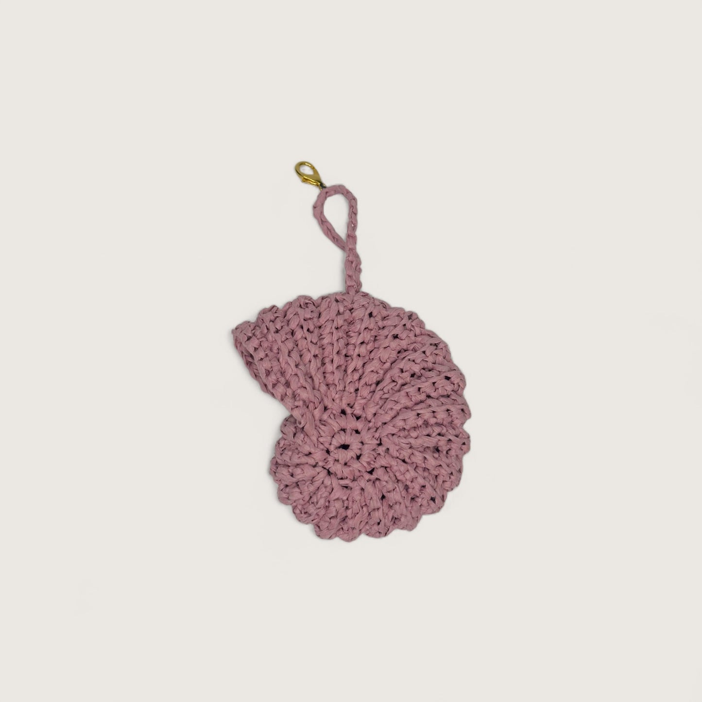 Брелок Butterfly rafia shell pink