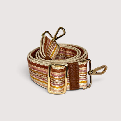 Ремінь для сумки LA8 1341/40/8 Stripes Salmon