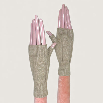 Мітенки Butterfly BY LYU 2025.38 АТ beige cachmere