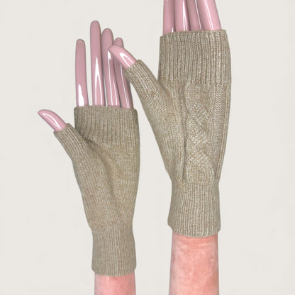 Мітенки Butterfly BY LYU 2025.38 АТ beige cachmere