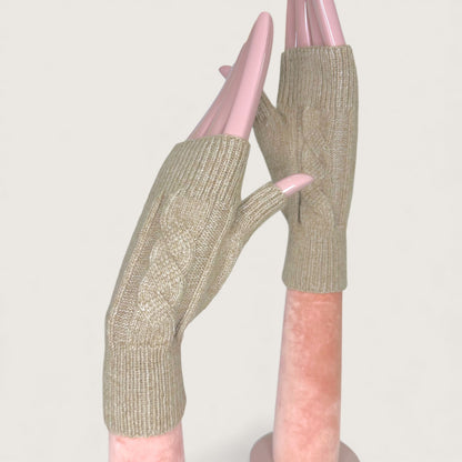 Мітенки Butterfly BY LYU 2025.38 АТ beige cachmere