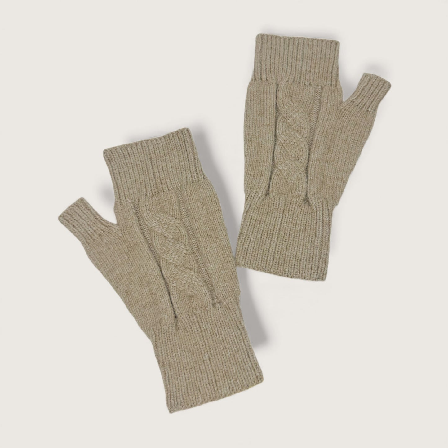 Мітенки Butterfly BY LYU 2025.38 АТ beige cachmere